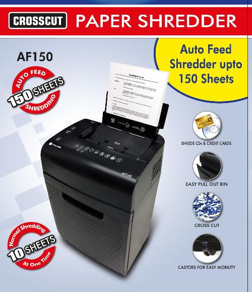 Atlas  Cross Cur Auto feed shredder  150sheet AS-S2-AF150