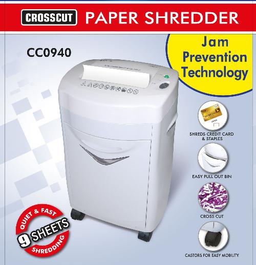 shredder 3x9mm 9sheet Model AS-S2-CC0940  