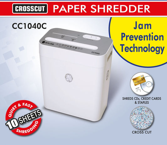 Atlas  cross cut shredder 4x29mm 240V 10sheet AS-S2-CC1040C